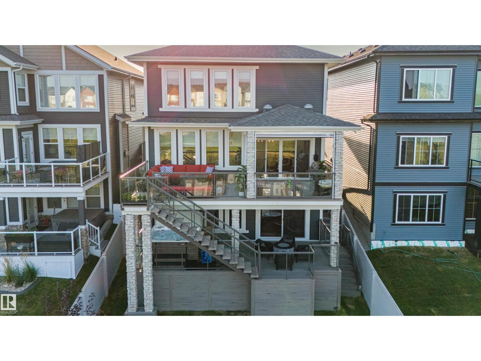 6013 Naden Ld Nw, Edmonton, AB - Outdoor With Deck Patio Veranda With Facade