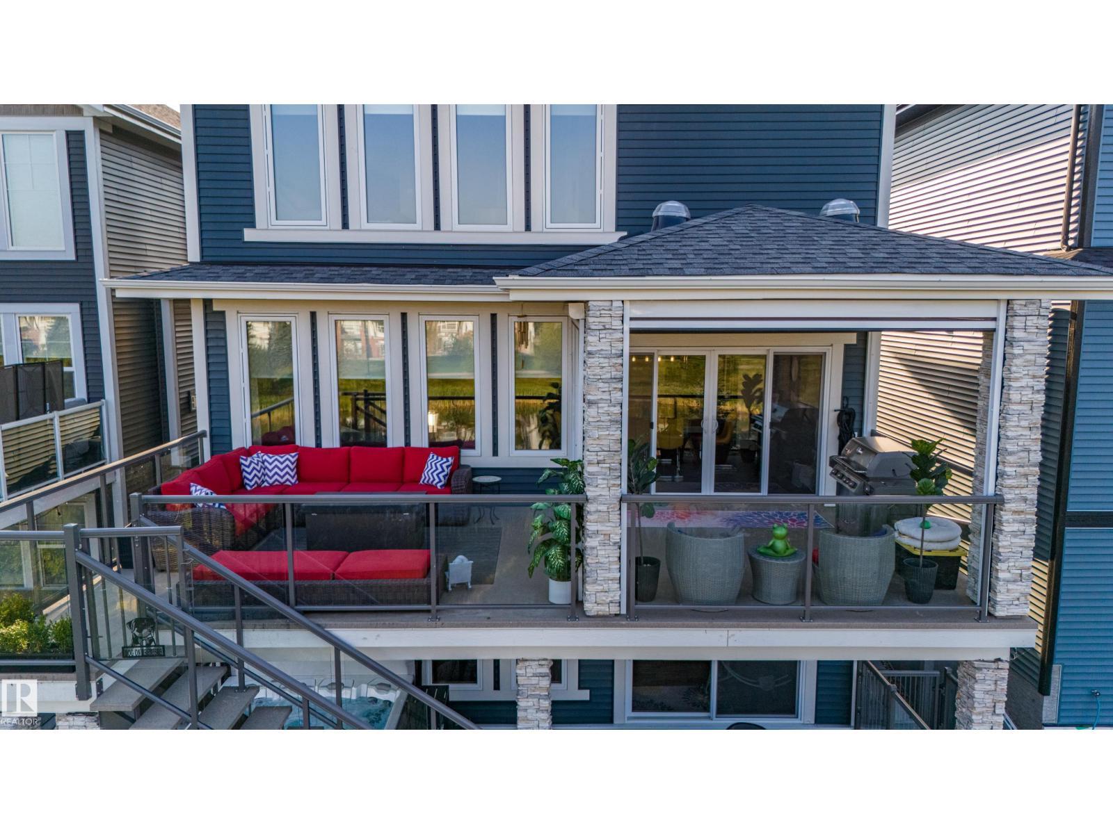6013 Naden Ld Nw, Edmonton, AB - Outdoor With Deck Patio Veranda With Facade