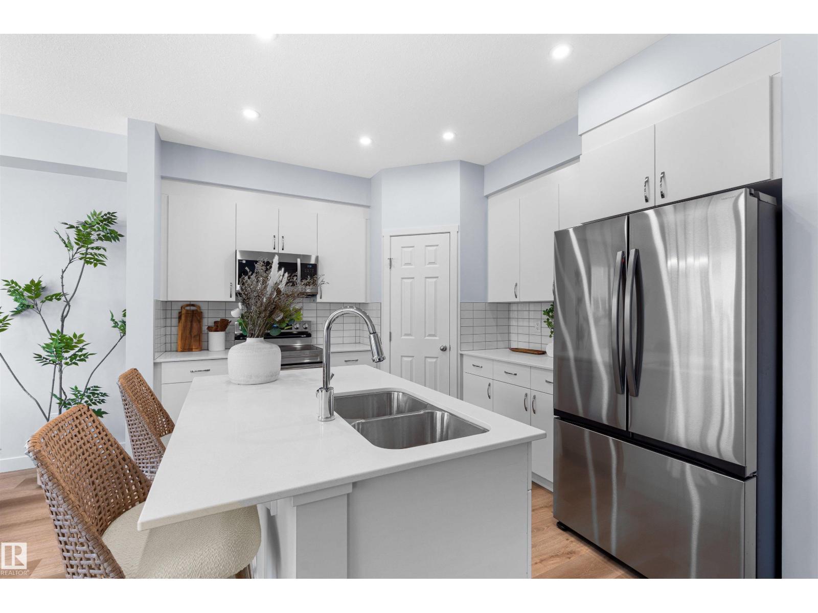 2013 209A St Nw, Edmonton, AB - Indoor Photo Showing Kitchen With Double Sink With Upgraded Kitchen
