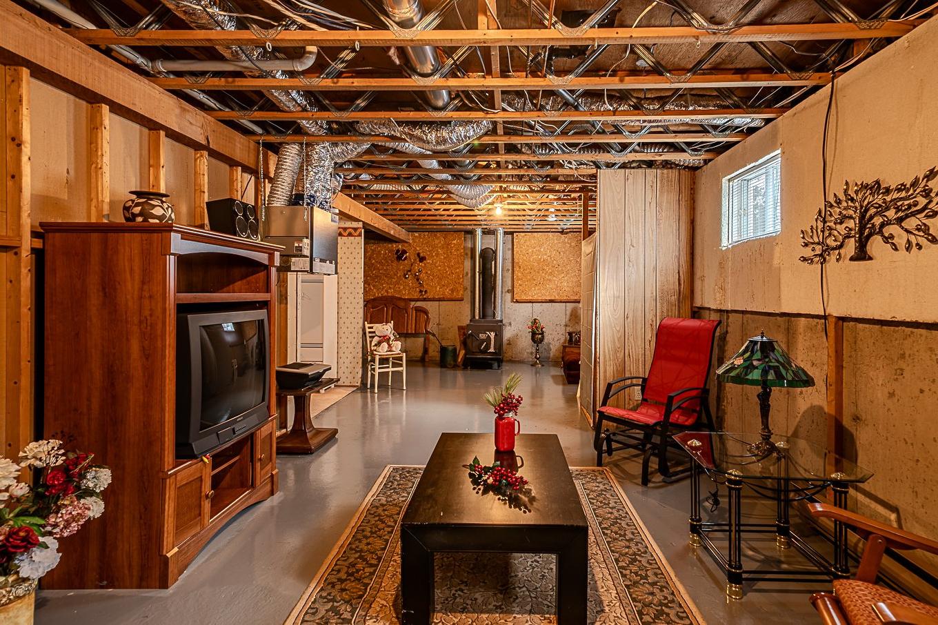Family room - 124 Rue Poitras, Val-Des-Sources, QC - Indoor Photo Showing Basement