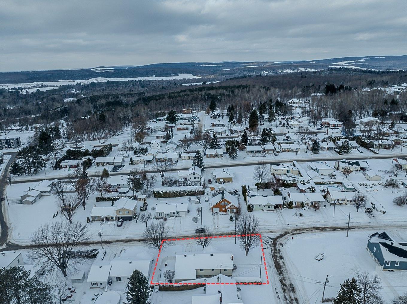 Aerial photo - 124 Rue Poitras, Val-Des-Sources, QC - Outdoor With View