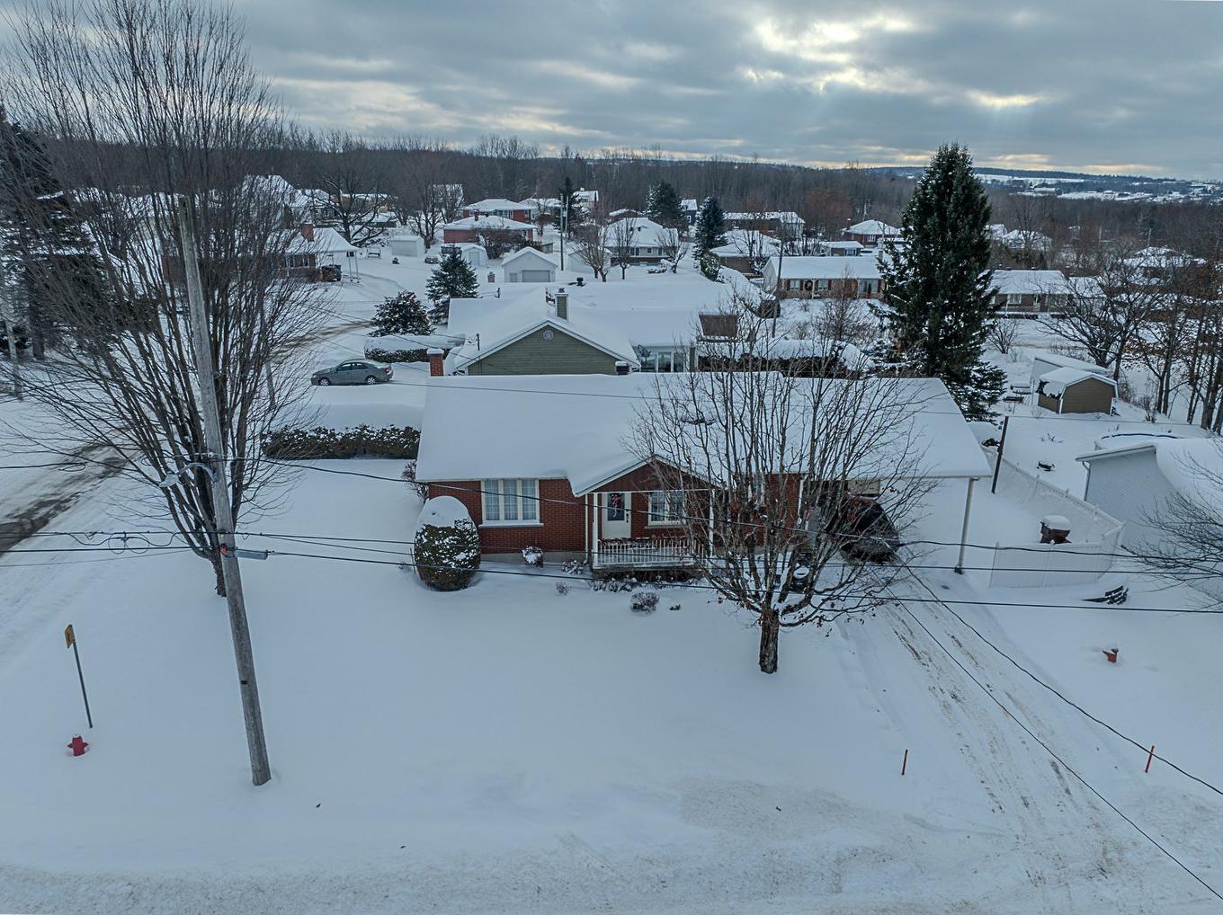 Aerial photo - 124 Rue Poitras, Val-Des-Sources, QC - Outdoor With View