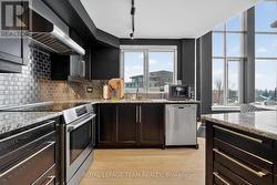 High end stainless steel appliances. -