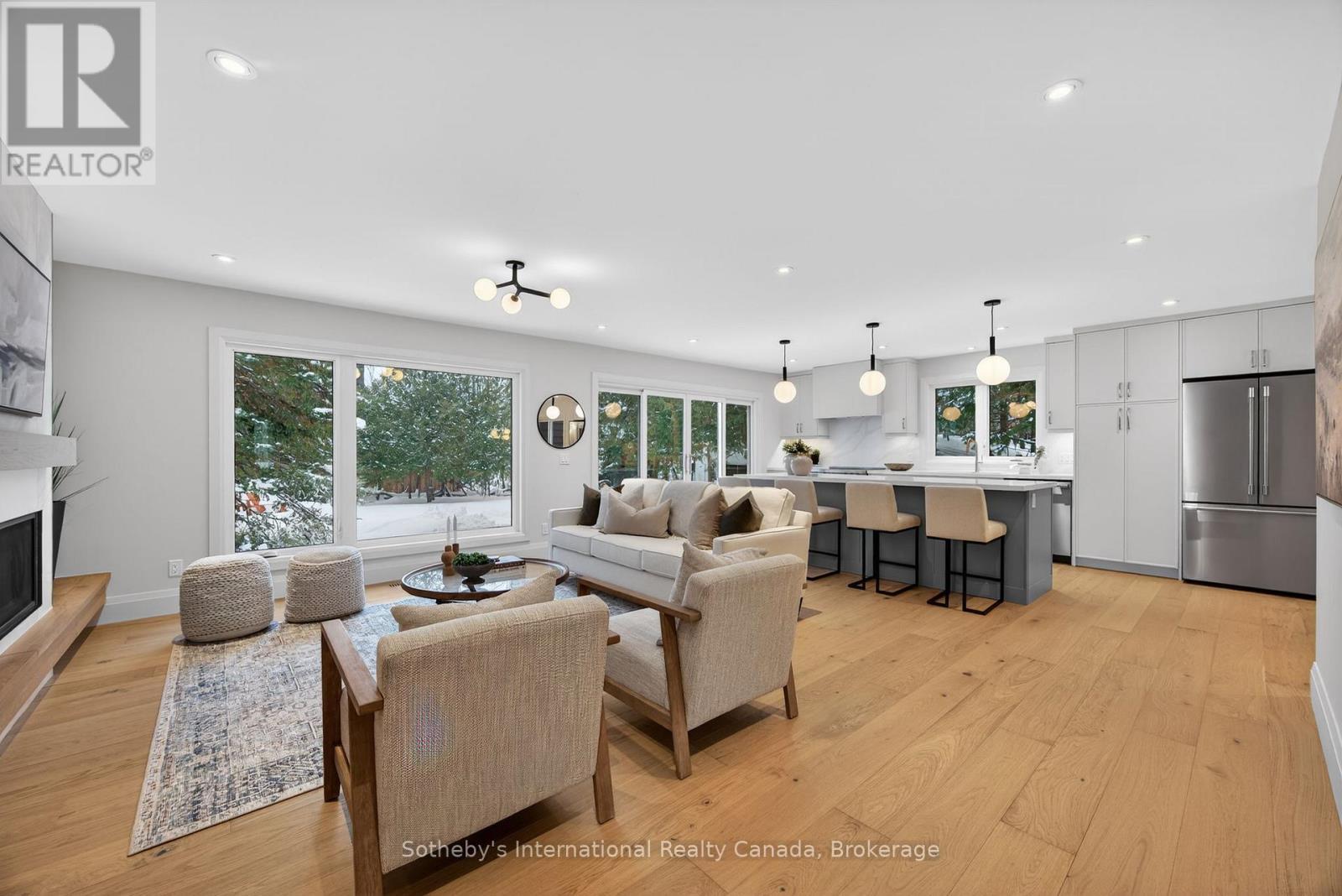 111 Patricia Drive, Blue Mountains, ON - Indoor Photo Showing Other Room With Fireplace