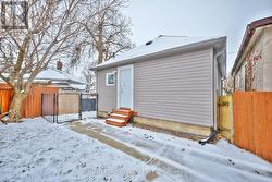 The back of the house. -