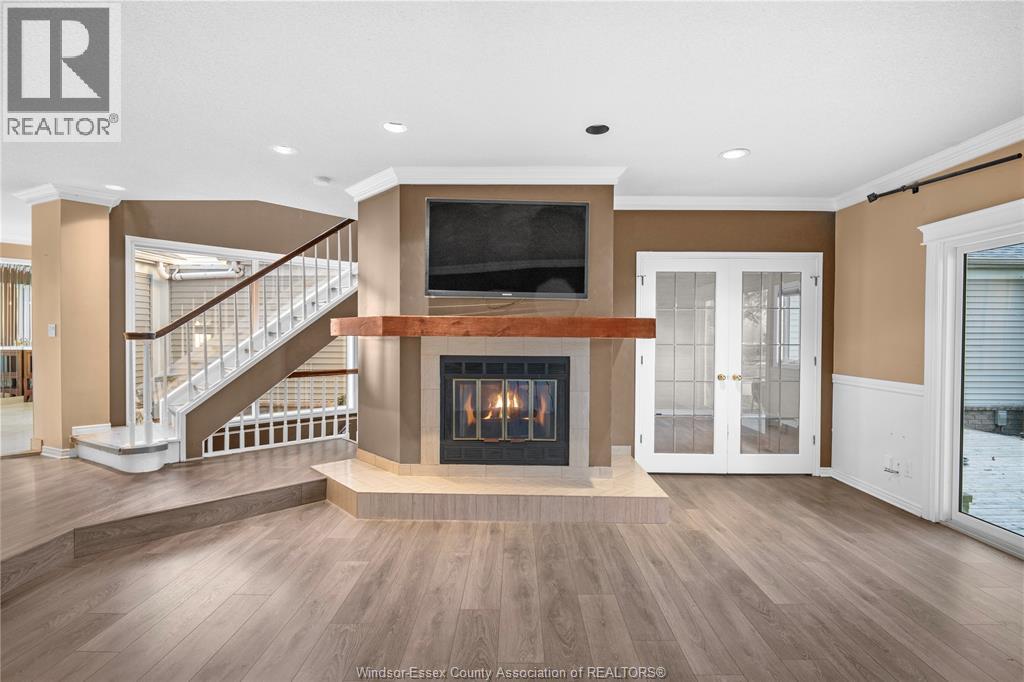 128 Marine, Tecumseh, ON - Indoor Photo Showing Living Room With Fireplace