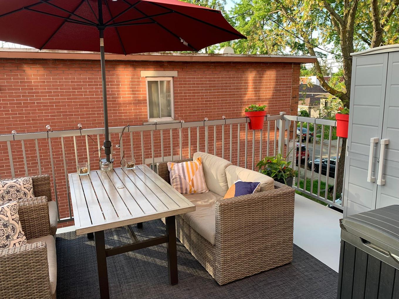 Balcon - 215-3685 Rue Fleury E., Montréal (Montréal-Nord), QC - Outdoor With Deck Patio Veranda With Exterior