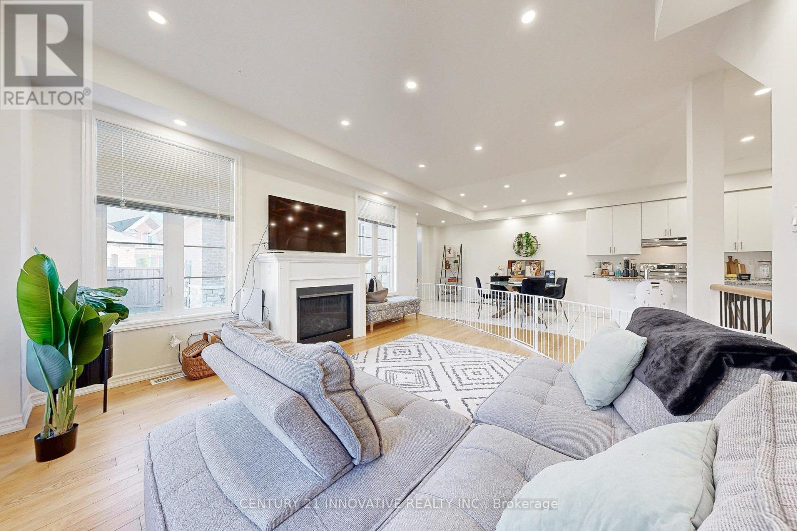 1173 Church Street N, Ajax, ON - Indoor Photo Showing Living Room With Fireplace