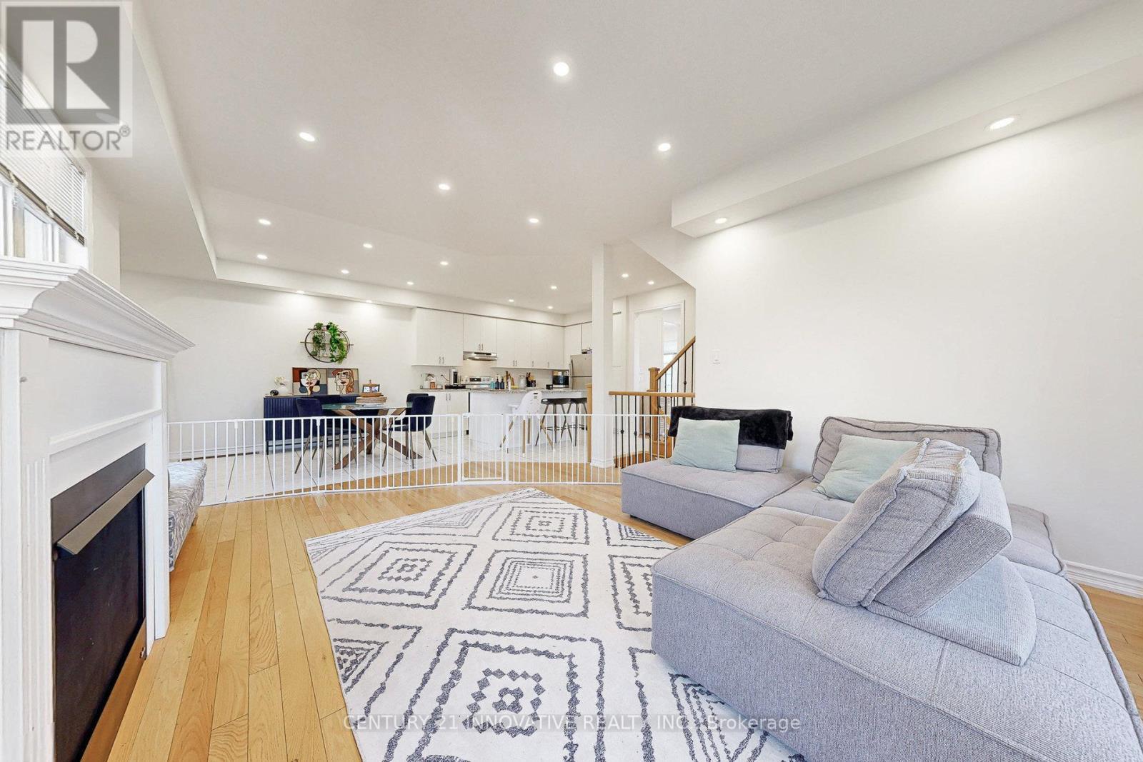 1173 Church Street N, Ajax, ON - Indoor Photo Showing Living Room With Fireplace