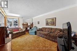 Living Room Stone Fireplace -