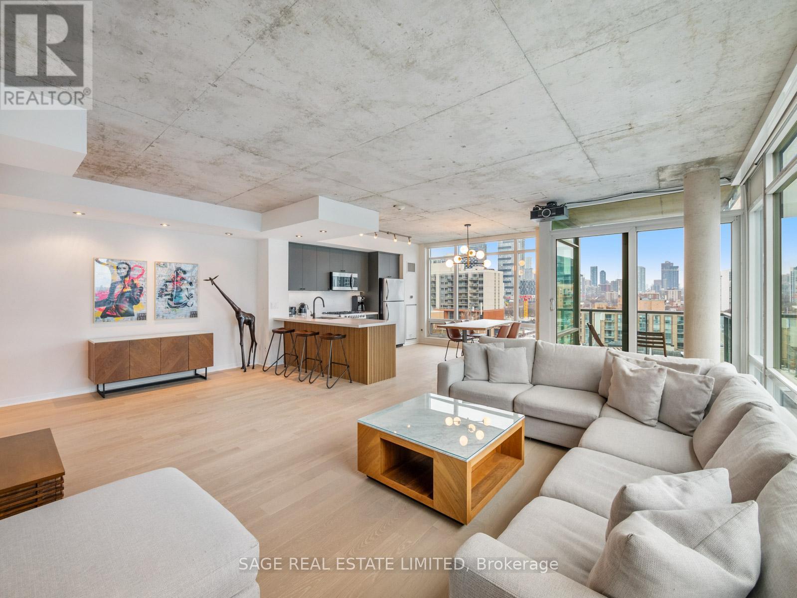 1204 - 333 Adelaide Street E, Toronto, ON - Indoor Photo Showing Living Room