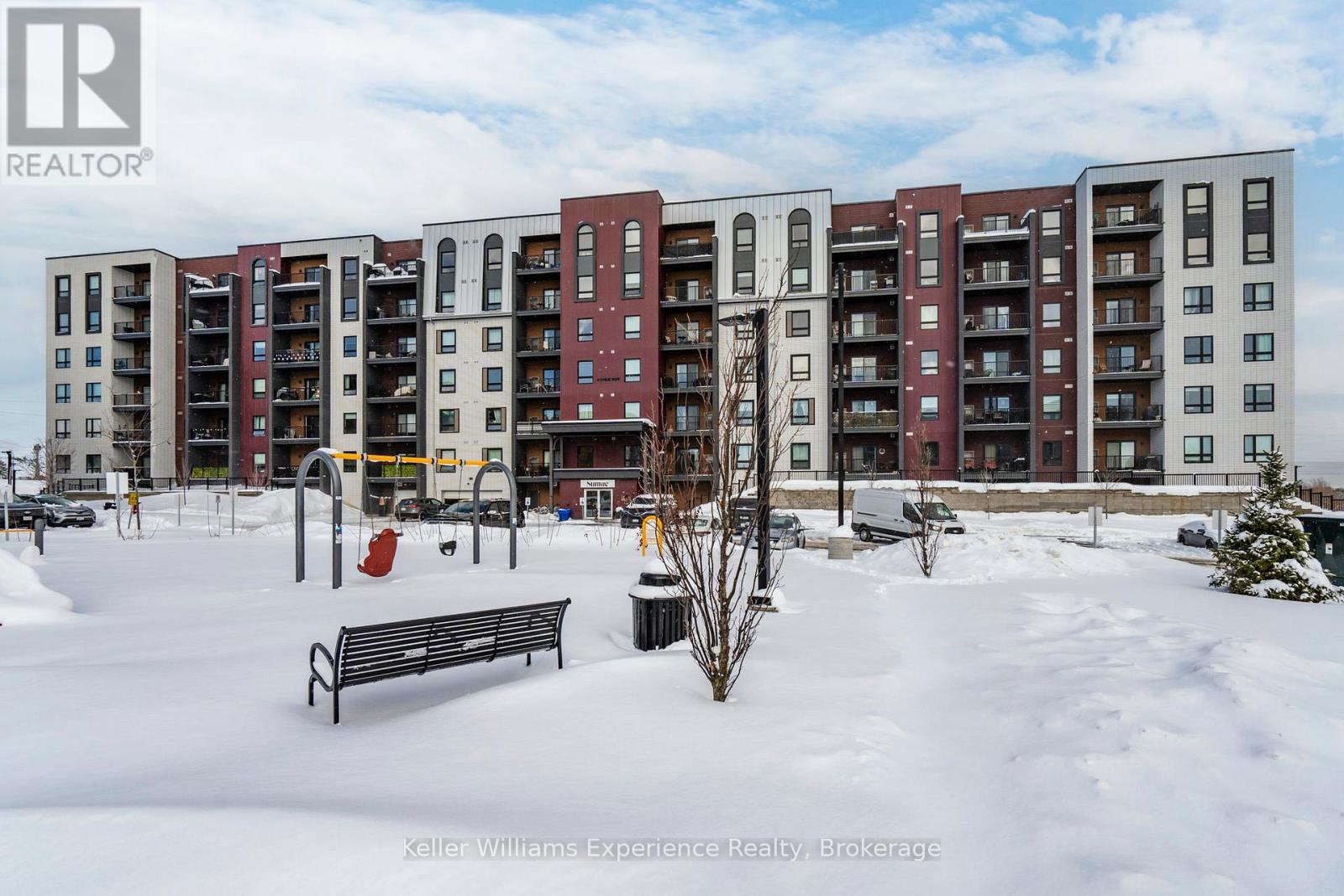 216 - 4 Spice Way, Barrie, ON - Outdoor With Balcony With Facade