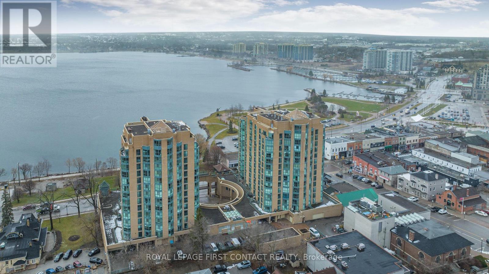 1405 - 150 Dunlop Street E, Barrie, ON - Outdoor With Body Of Water With View