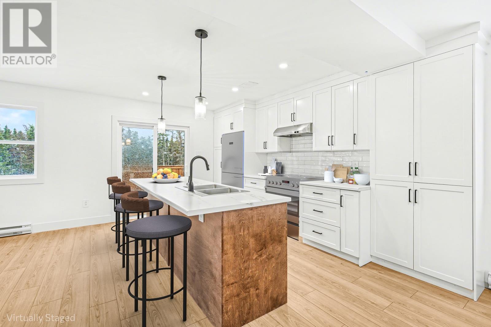 21-23 Cameron Place, Pouch Cove, NL - Indoor Photo Showing Kitchen With Double Sink With Upgraded Kitchen