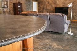 Handcrafted concrete counter top -