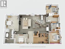 virtually staged floor plan showing potential -