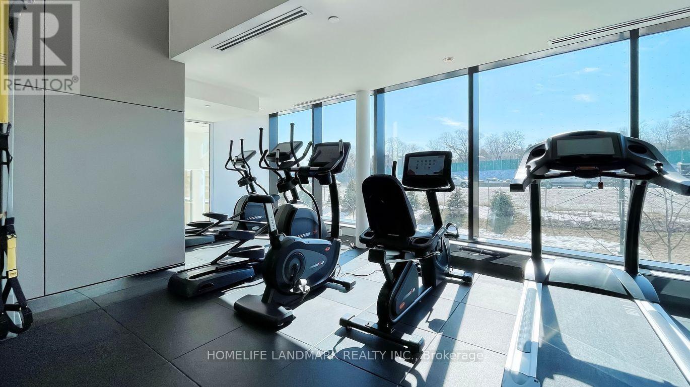 2303 - 85 Mcmahon Drive, Toronto, ON - Indoor Photo Showing Gym Room