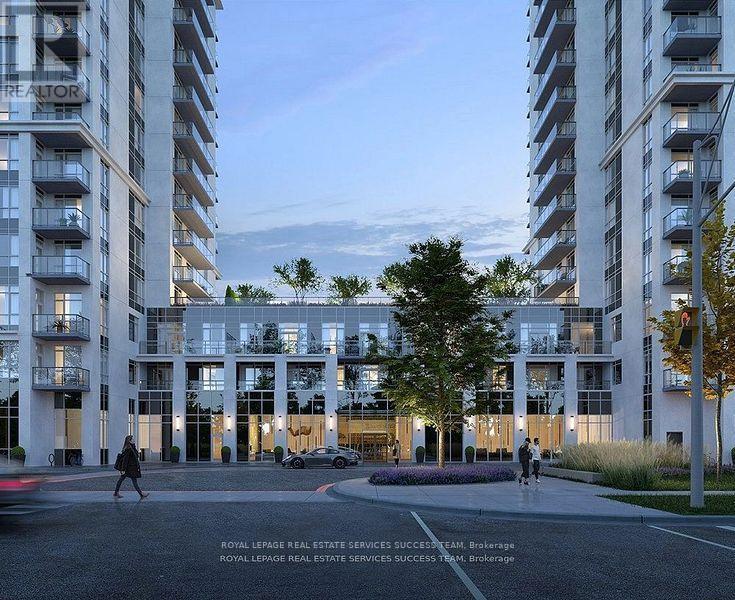 1603 - 204 Burnhamthorpe Road E, Mississauga, ON - Outdoor With Balcony With Facade