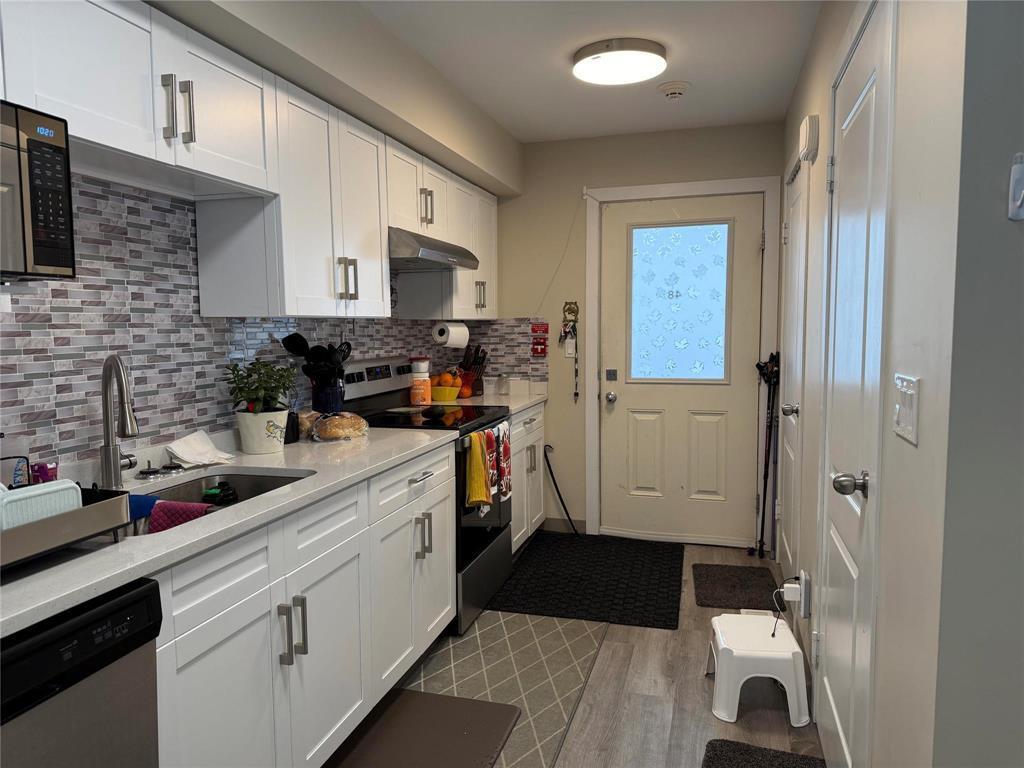 48 1485 Molson Street, Winnipeg, MB - Indoor Photo Showing Kitchen With Double Sink