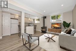 Virtually staged living room -