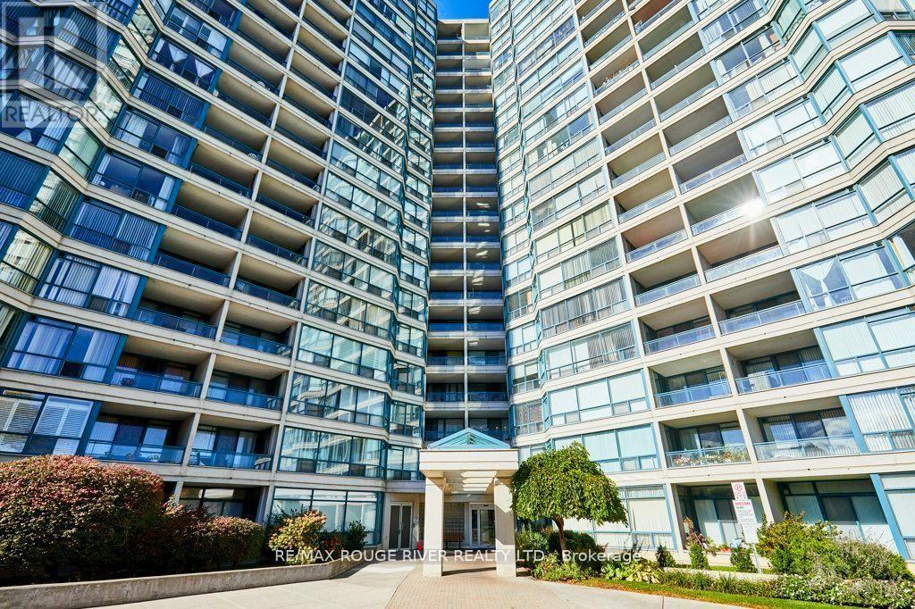 1103 - 4725 Sheppard Avenue E, Toronto, ON - Outdoor With Balcony With Facade