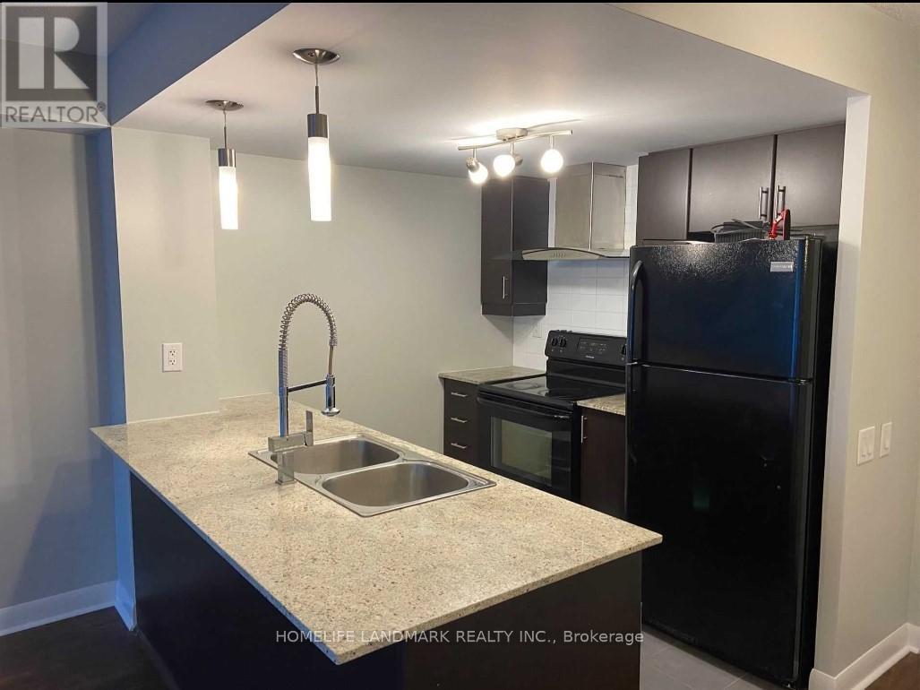 903 - 190 Borough Drive, Toronto, ON - Indoor Photo Showing Kitchen With Double Sink