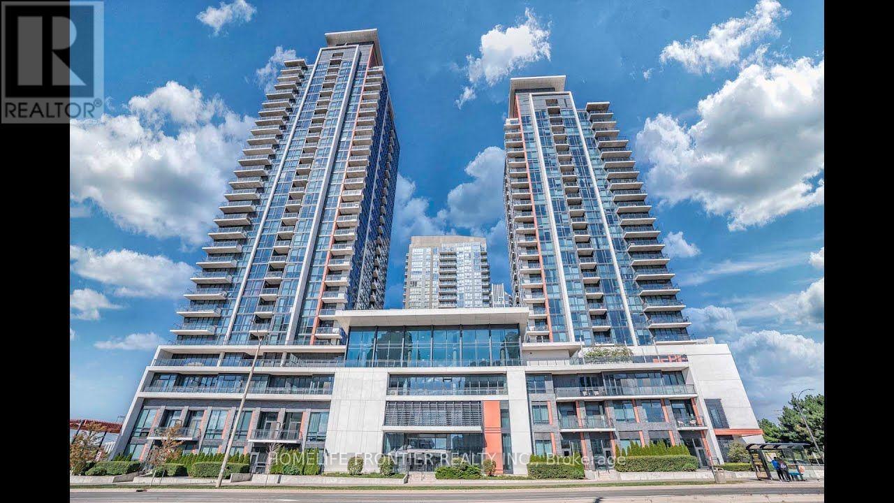 1106 - 55 Eglinton Avenue W, Mississauga, ON - Outdoor With Balcony With Facade