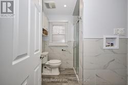 Main floor bathroom with space for washer/dryer -