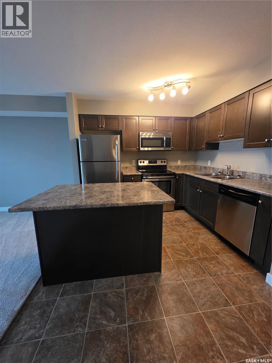 103 2141 Larter Road, Estevan, SK - Indoor Photo Showing Kitchen With Double Sink