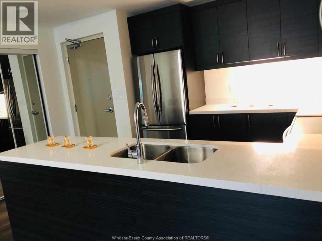 1611 Banwell Road Unit# 121, Windsor, ON - Indoor Photo Showing Kitchen With Double Sink