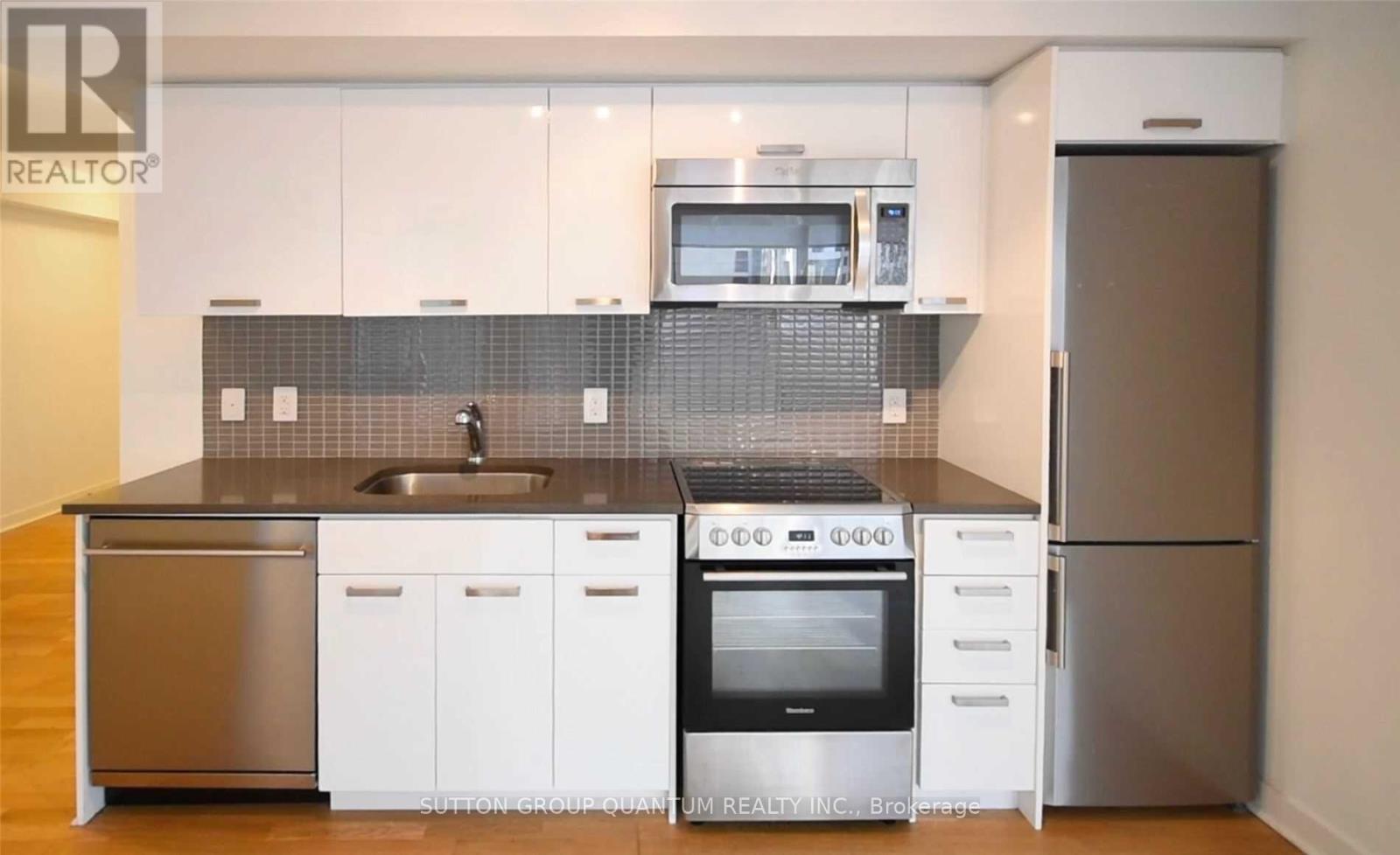 308 - 295 Adelaide Street W, Toronto, ON - Indoor Photo Showing Kitchen With Stainless Steel Kitchen With Upgraded Kitchen