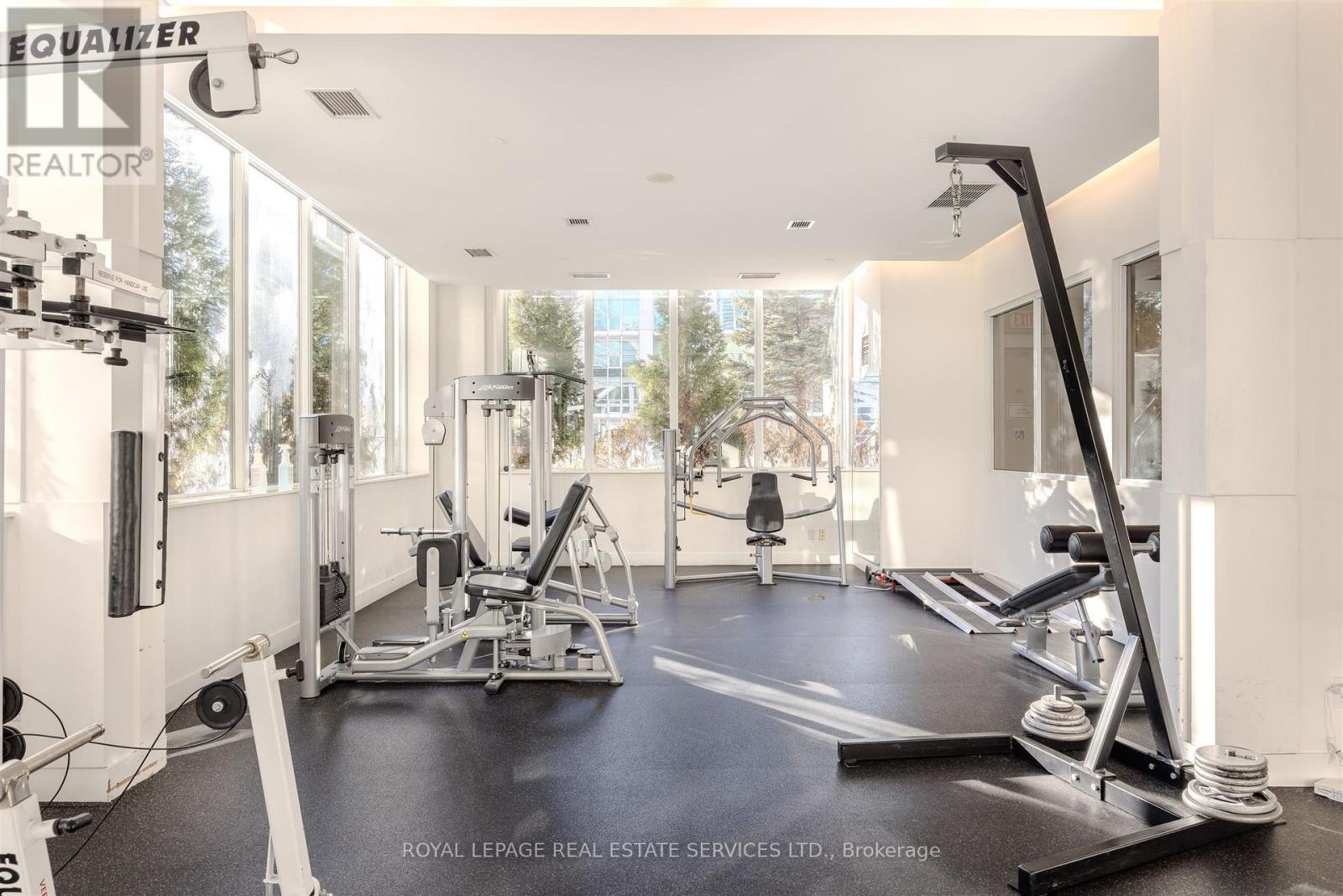 210 - 270 Wellington Street W, Toronto, ON - Indoor Photo Showing Gym Room