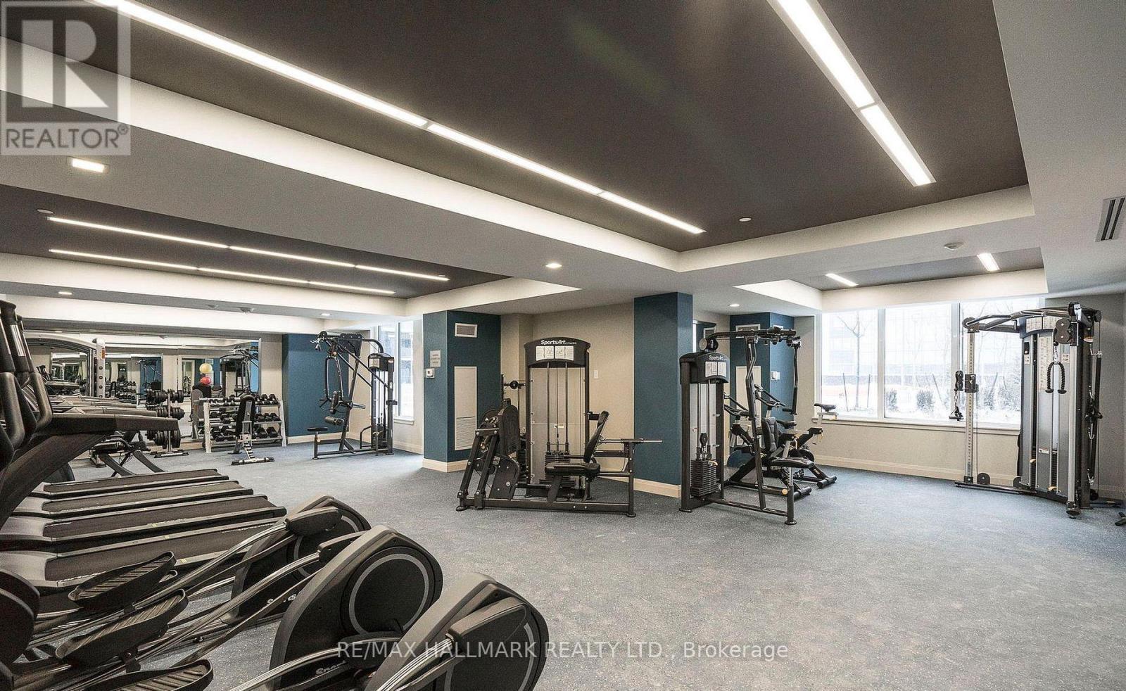 1509 - 3600 Highway 7, Vaughan, ON - Indoor Photo Showing Gym Room