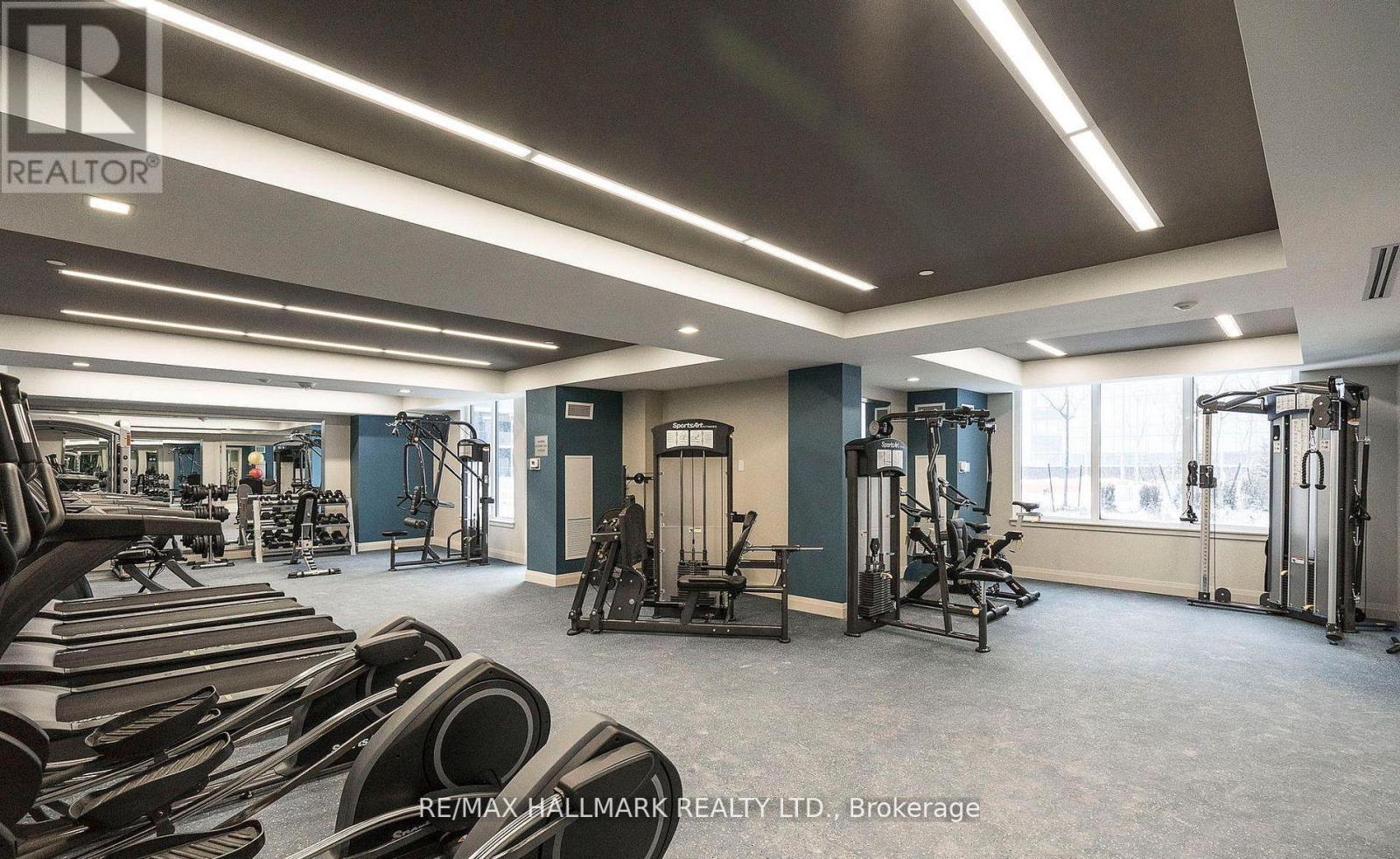 1509 - 3600 Highway 7 Road, Vaughan, ON - Indoor Photo Showing Gym Room