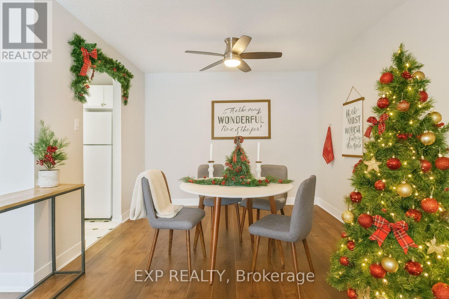 Virtually staged - 111 - 725 Deveron Crescent N, London South (South T), ON - Indoor Photo Showing Dining Room
