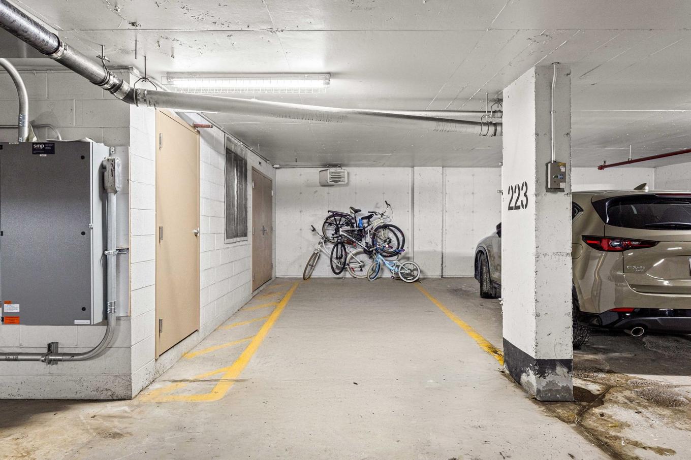 Garage - 119-4 Place Des Jardins-Des-Vosges, Montréal (Verdun/Île-Des-Soeurs), QC - Indoor Photo Showing Garage