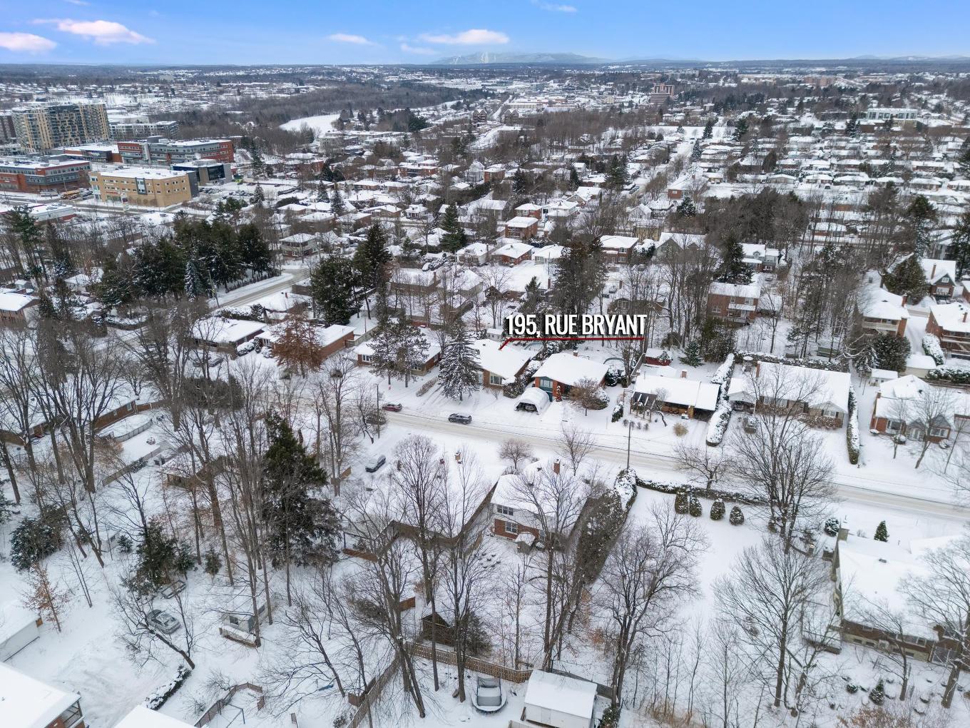 Aerial photo - 195 Rue Bryant, Sherbrooke (Les Nations), QC - Outdoor With View