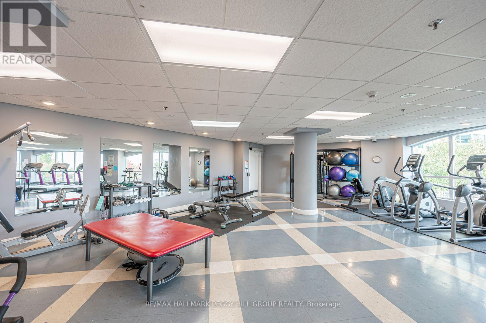 Ph2/3 - 2 Toronto Street, Barrie, ON - Indoor Photo Showing Gym Room