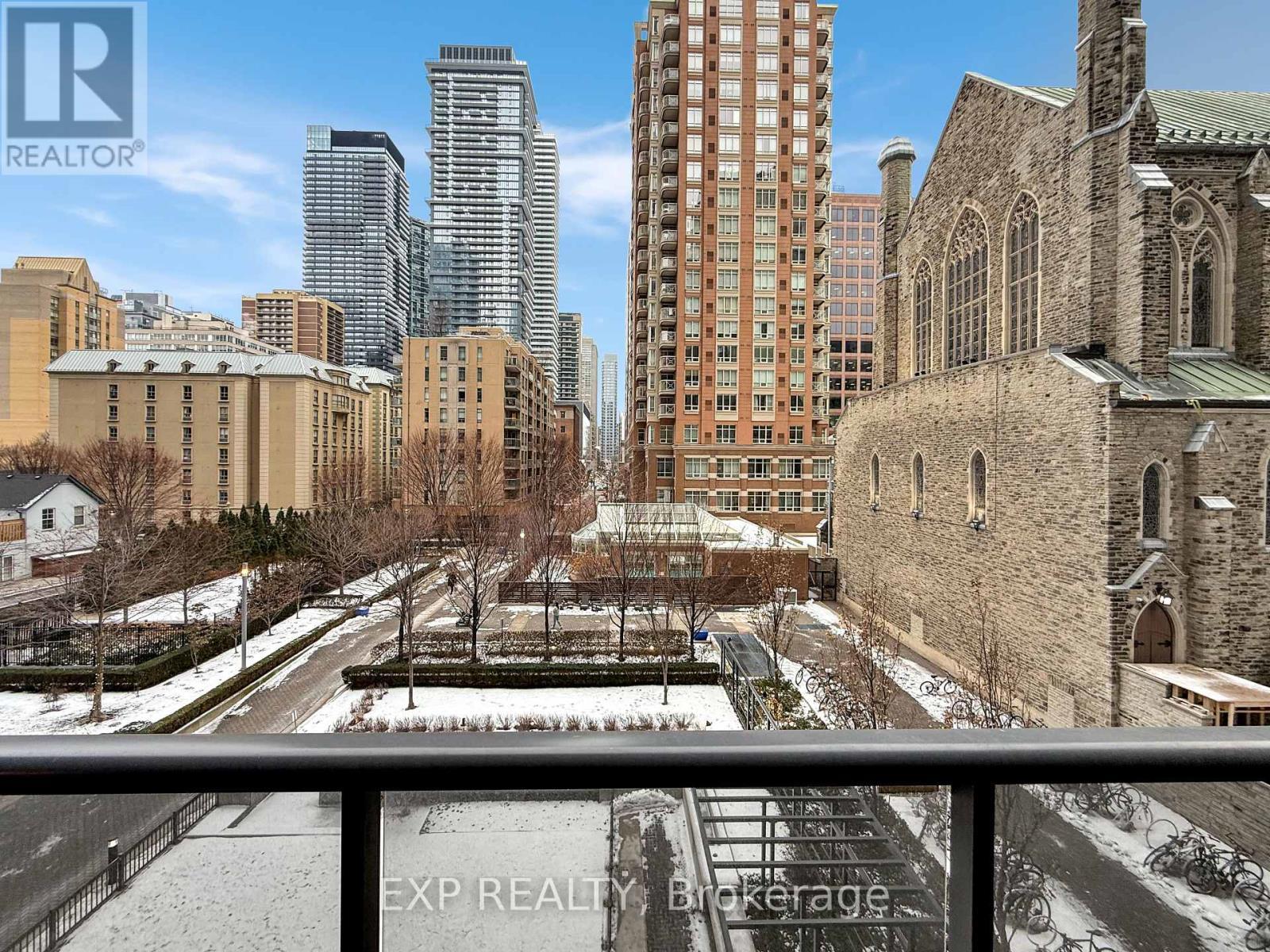308 - 28 Ted Rogers Way, Toronto, ON - Outdoor With Balcony With Facade