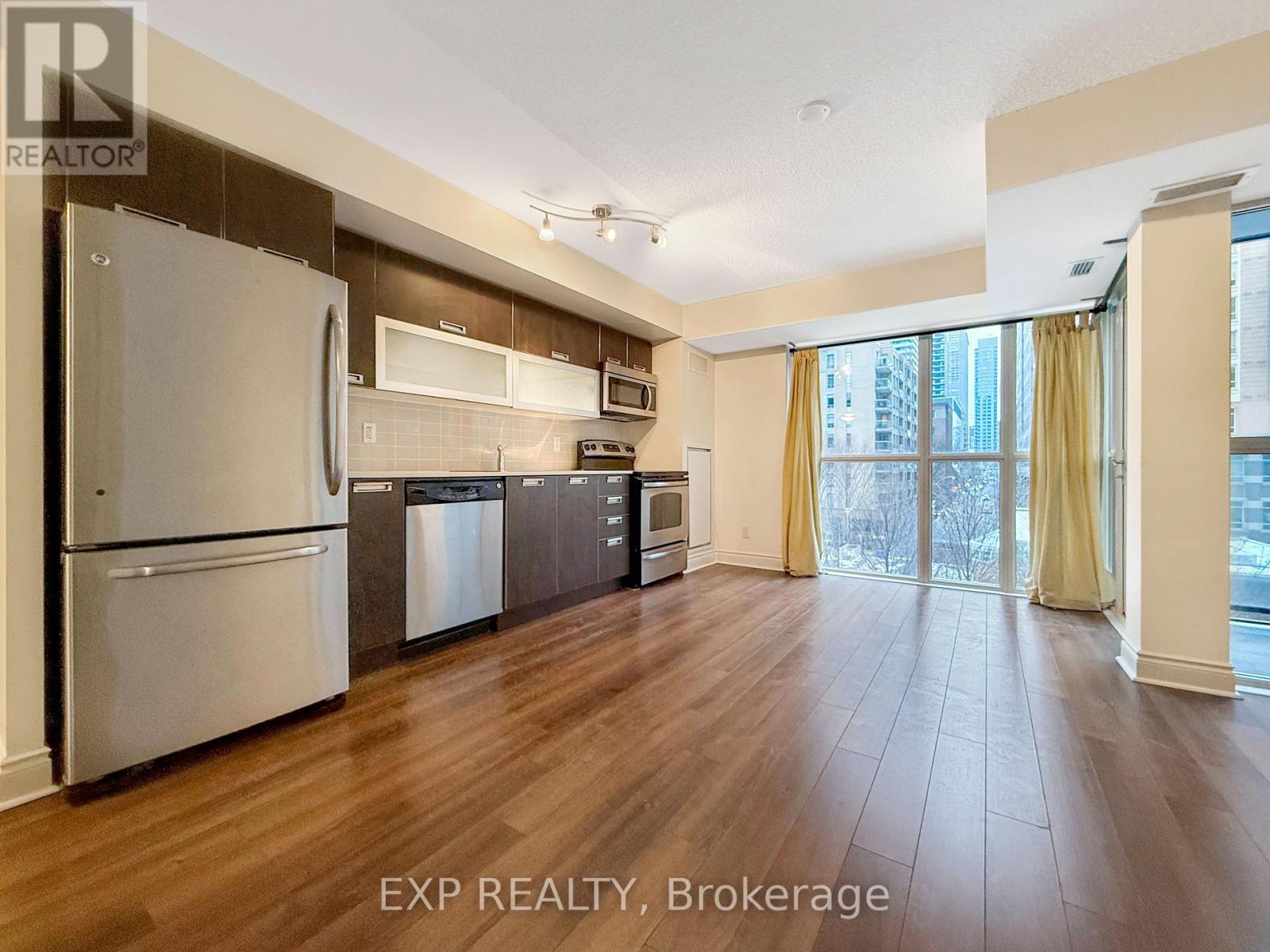 308 - 28 Ted Rogers Way, Toronto, ON - Indoor Photo Showing Kitchen With Stainless Steel Kitchen