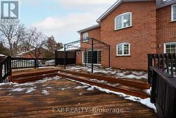 Walkout from the main floor to the expansive deck -