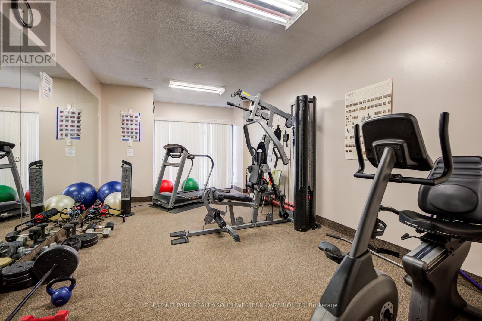 507 - 260 Sheldon Avenue N, Kitchener, ON - Indoor Photo Showing Gym Room
