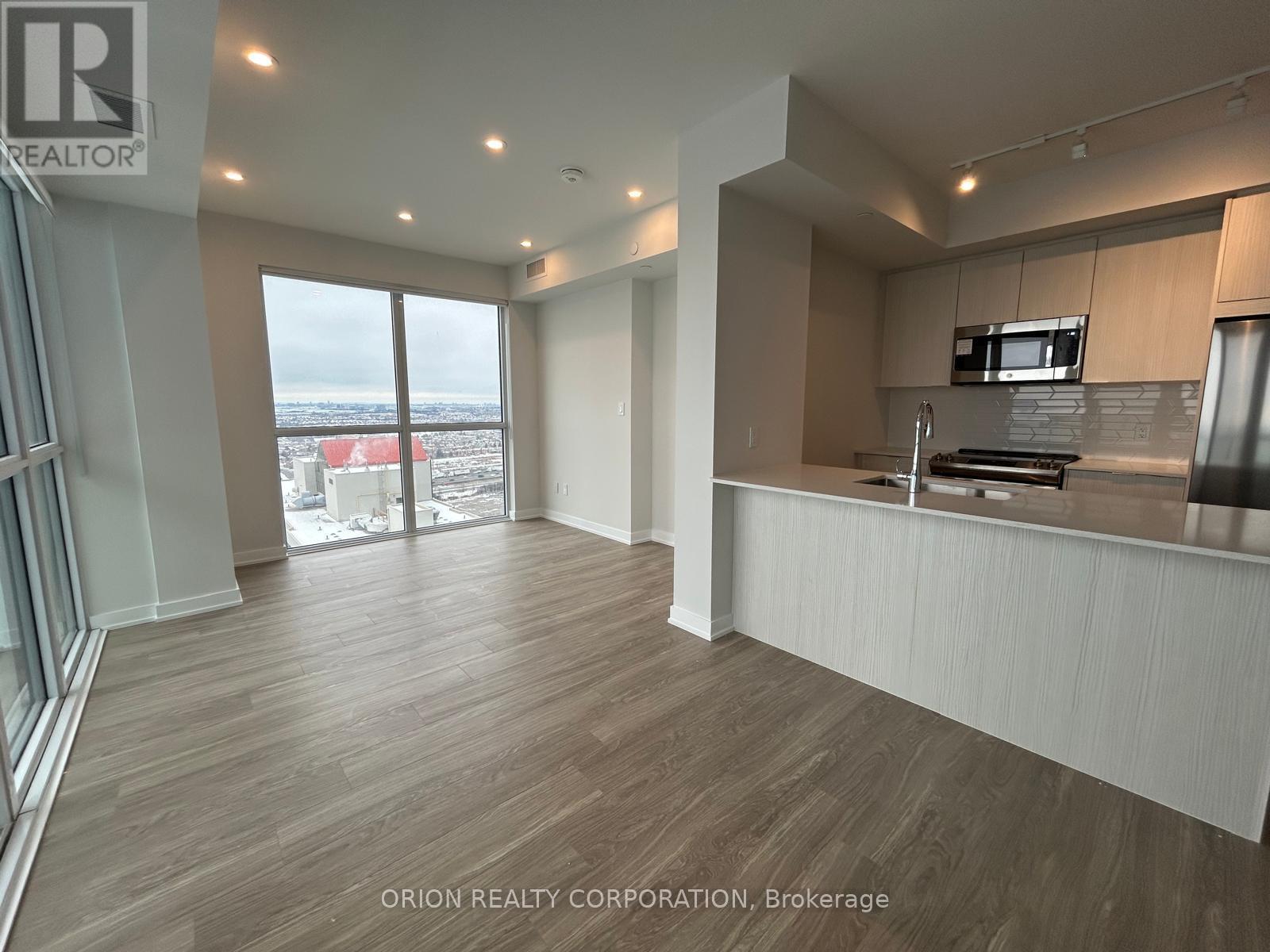 2408 - 430 Square One Drive, Mississauga, ON - Indoor Photo Showing Kitchen With Double Sink