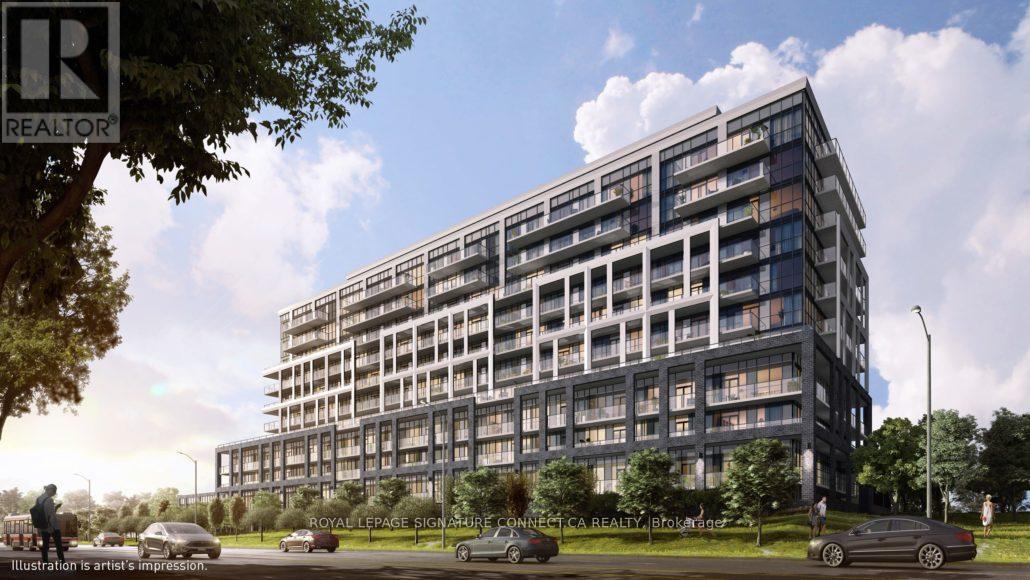 620 - 50 George Butchart Drive, Toronto, ON - Outdoor With Facade