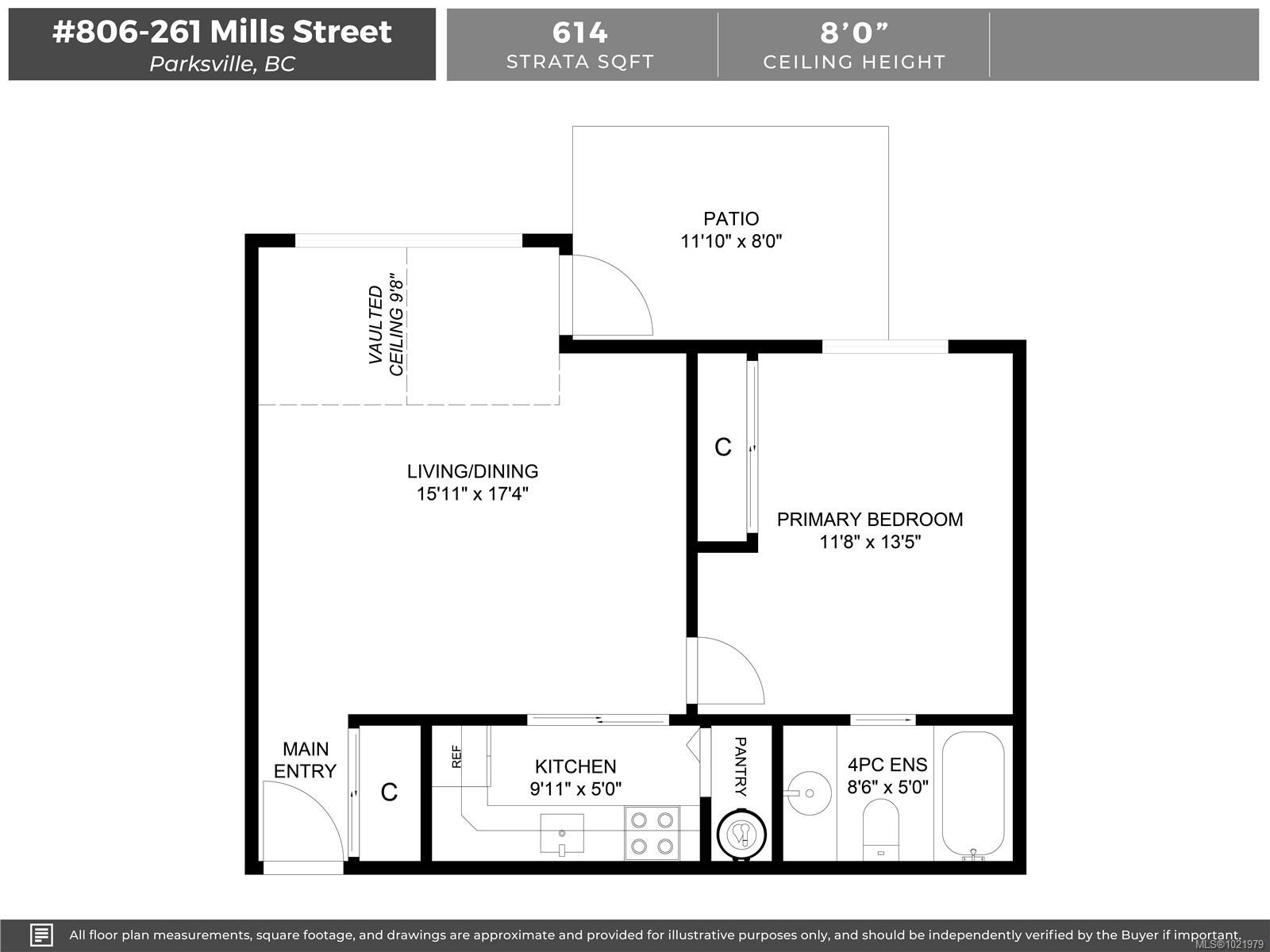 806-261 Mills St, Parksville, BC
