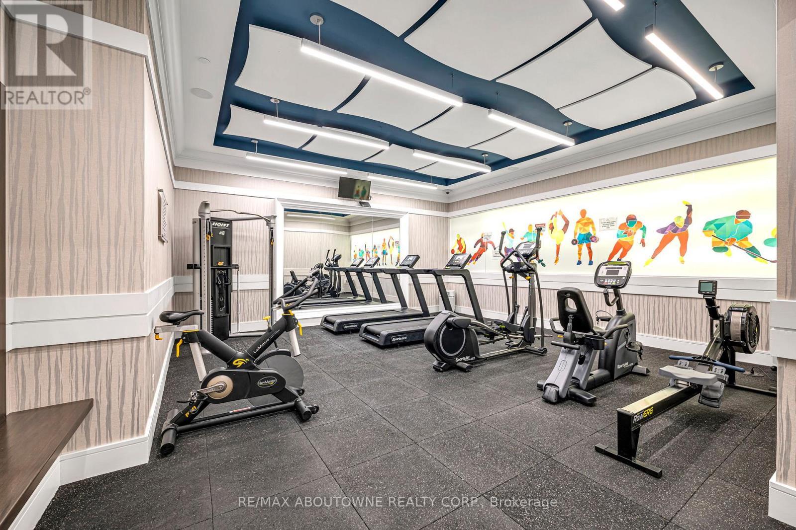 1609 - 9085 Jane Street, Vaughan, ON - Indoor Photo Showing Gym Room