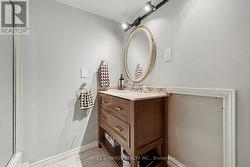 Lower level 3pc bath with stand-up shower. -