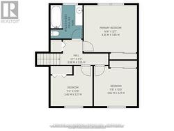 Second level floor plan. -