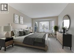 Virtually Staged Primary Bedroom -