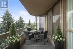 Virtually staged balcony -
